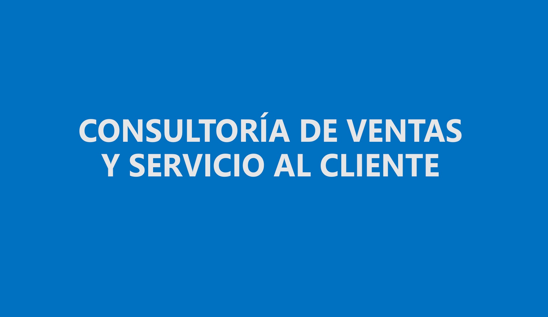 Consultoria Ventas